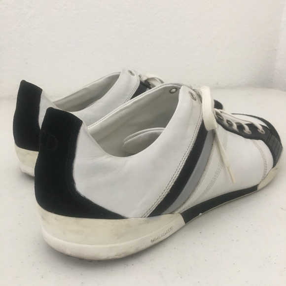 Dior Homme Mens Leather Sneakers Shoes Rare 45 - Picture 4 of 8